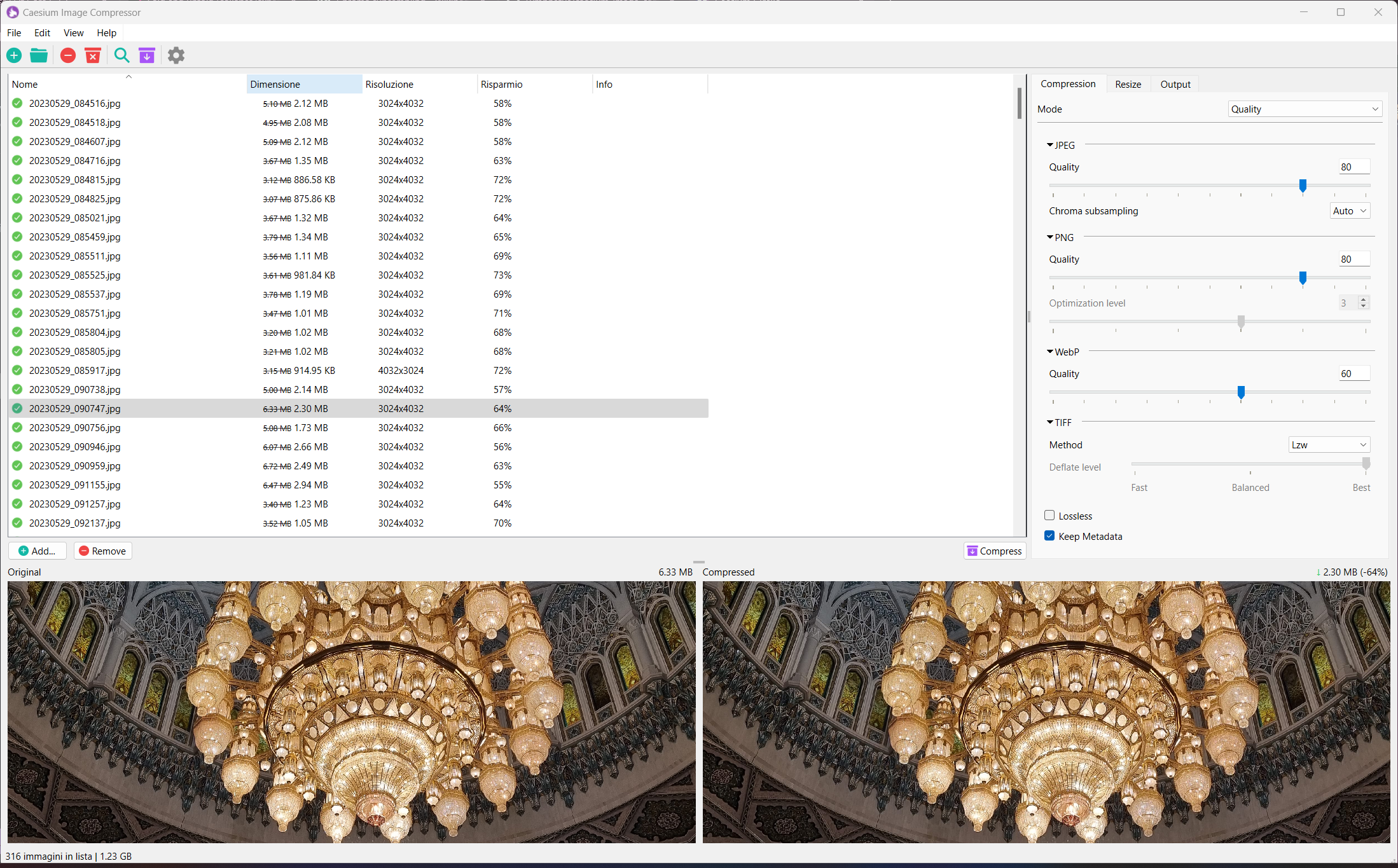 Caesium Image Compressor-v2.7.1-官方中文开源版[批量图片压缩工具]